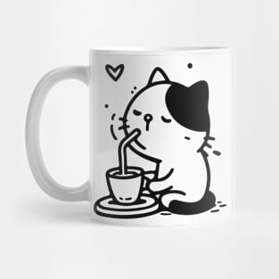 Drinking cat Mug